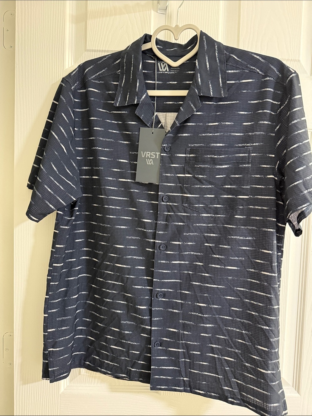 VRST Navy Short-Sleeve Button-Up Shirt
